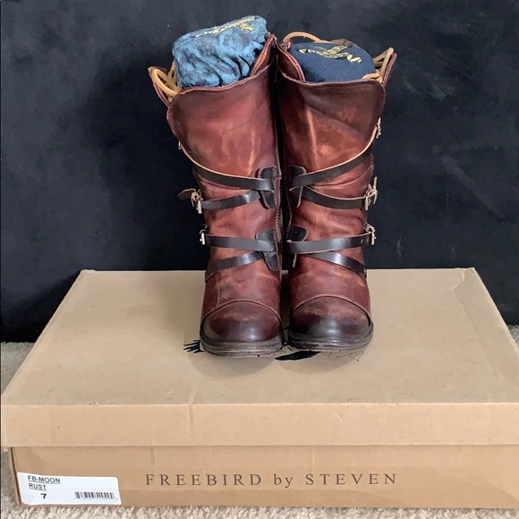 Freebird by Steven Shoes - Freebird by Steven boots- size 7 / FB-MOON RUST